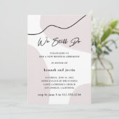 Modern Abstract neutraal | Verlenging van de wedde Kaart (Staand voorkant)