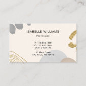 Modern Abstract neutraal Visitekaartje (Achterkant)