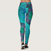 Modern Abstract oceaanontwerp Leggings (Achterkant)