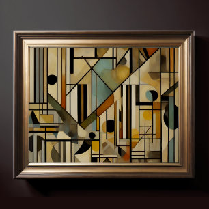 Modern abstract ontwerp 4:5 poster