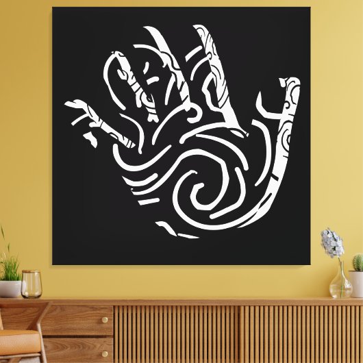 modern abstract ontwerp canvas afdruk (Insitu (Woonkamer))