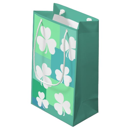 Modern abstract ontwerp | Dag van Saint Patrick | Klein Cadeauzakje (Achterkant Gekanteld)