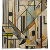 Modern Abstract Ontwerp Douchegordijn (Voorkant)