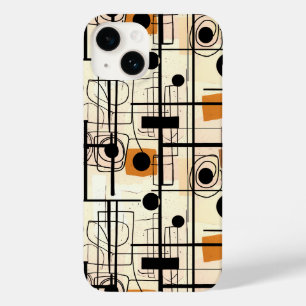 Modern abstract ontwerp, dynamische lijnen Sierkus Case-Mate iPhone 14 Hoesje