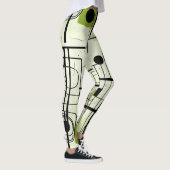 Modern abstract ontwerp, dynamische lijnen Sierkus Leggings (Rechts)