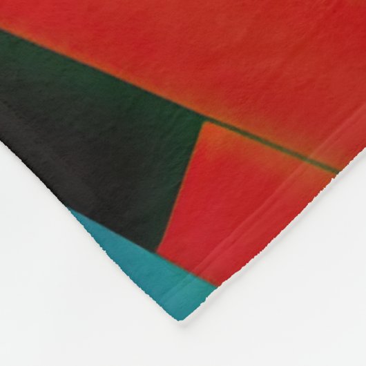 Modern abstract ontwerp Futurisme Fleece Deken (Hoek)