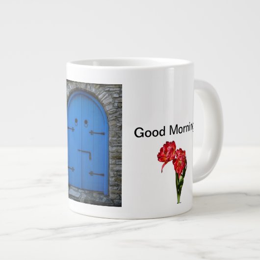 Modern abstract ontwerp grote koffiekop (Voorkant rechts)