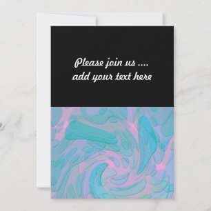 Modern abstract ontwerp in blauw en roze kaart