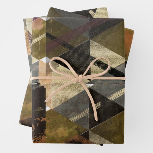 modern abstract ontwerp inpakpapier vel (In situ)
