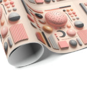 Modern abstract ontwerp met gedurfde geometrische cadeaupapier (Rol Hoek)