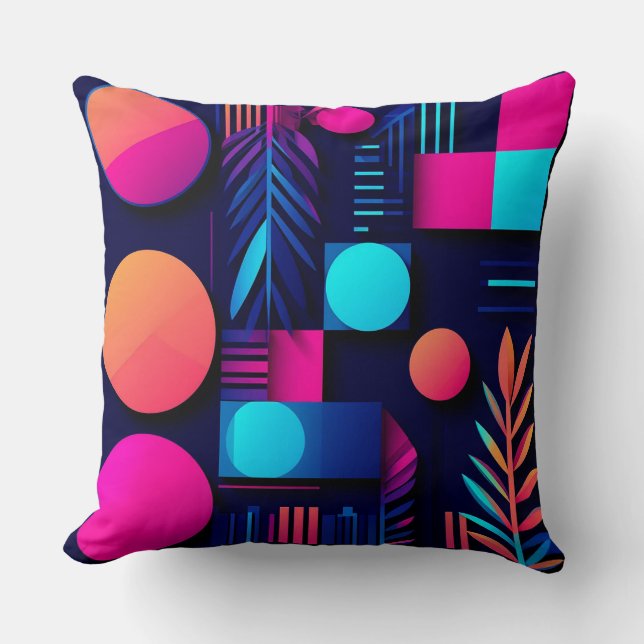 Modern abstract ontwerp met levendige kleuren kussen (Voorkant)