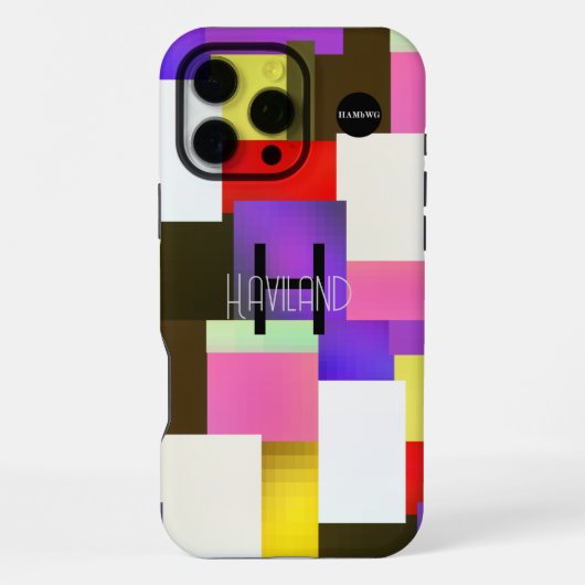 Modern Abstract Ontwerp Mobiele Telefoon Case HAMb iPhone Hoesje (Achterkant)