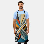 Modern abstract ontwerp schort (Gedragen)