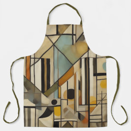 Modern abstract ontwerp schort