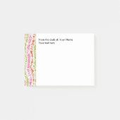 Modern abstract ontwerp van het bureau van post-it® notes (Voorkant)