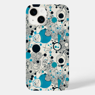 Modern abstract ontwerp, vloeiende lijnen Sierkuss Case-Mate iPhone 14 Hoesje
