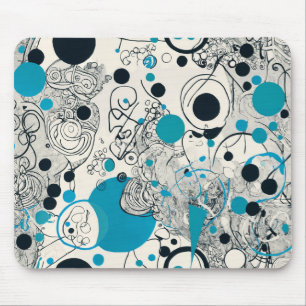 Modern abstract ontwerp, vloeiende lijnen Sierkuss Muismat