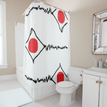 Modern Abstract ontworpen douchegordijn