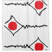 Modern Abstract ontworpen douchegordijn (Voorkant)