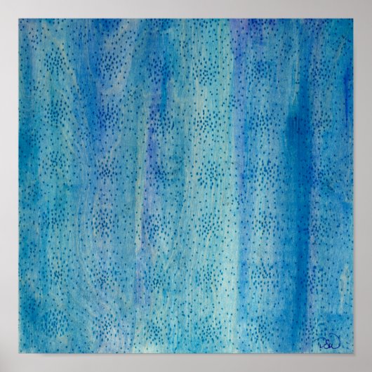 Modern Abstract op hout Poster (Voorkant)