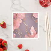 Modern Abstract op roze marmer Servet (Insitu)