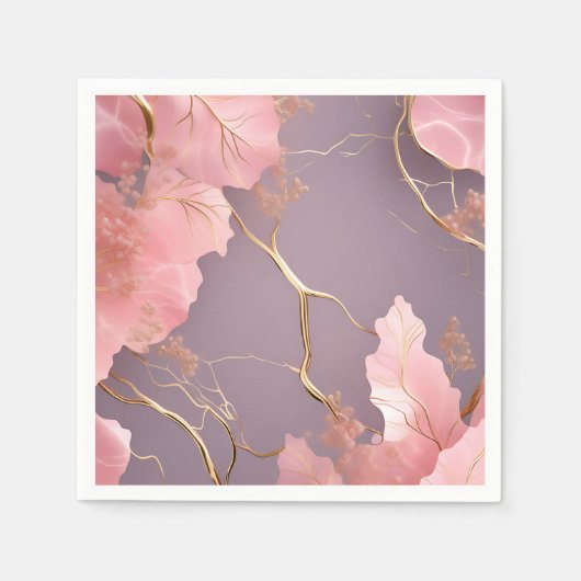 Modern Abstract op roze marmer Servet (Voorkant)