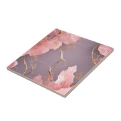 Modern Abstract op roze marmer Tegeltje (Zijkant)