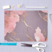 Modern Abstract op roze marmer Tissuepapier (Craft)