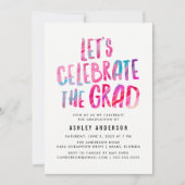 Modern Abstract | Oproep van de GraduPartij Kaart (Voorkant)