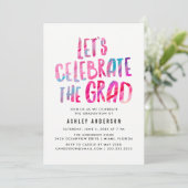 Modern Abstract | Oproep van de GraduPartij Kaart (Staand voorkant)