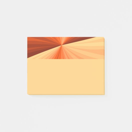 Modern Abstract Orange Red Vanilla Graphic Fractal Post-it® Notes (Voorkant)