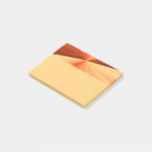 Modern Abstract Orange Red Vanilla Graphic Fractal Post-it® Notes (Schuin)