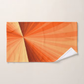 Modern Abstract Oranje Rood Vanilla Grafisch Fract Bad Handdoek (Handdoek)