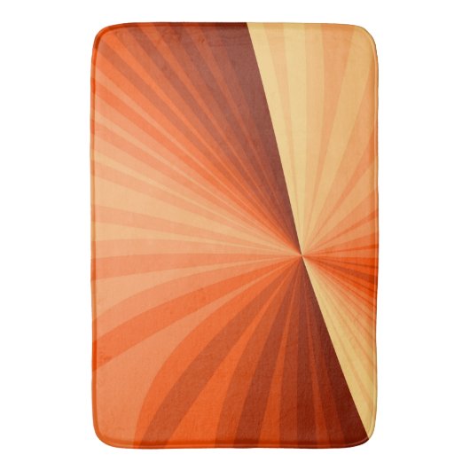 Modern Abstract Oranje Rood Vanilla Grafisch Fract Badmat (Voorkant Verticaal)