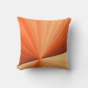 Modern Abstract Oranje Rood Vanilla Grafisch Fract Buitenkussen