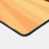 Modern Abstract Oranje Rood Vanilla Grafisch Fract Bureaumat (Hoek)