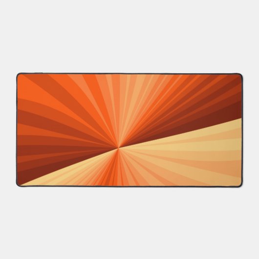 Modern Abstract Oranje Rood Vanilla Grafisch Fract Bureaumat (Voorkant)