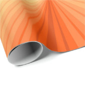 Modern Abstract Oranje Rood Vanilla Grafisch Fract Cadeaupapier (Rol Hoek)