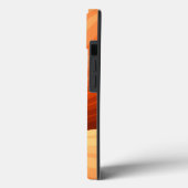 Modern Abstract Oranje Rood Vanilla Grafisch Fract Case-Mate iPhone Case (Achterkant / Links)