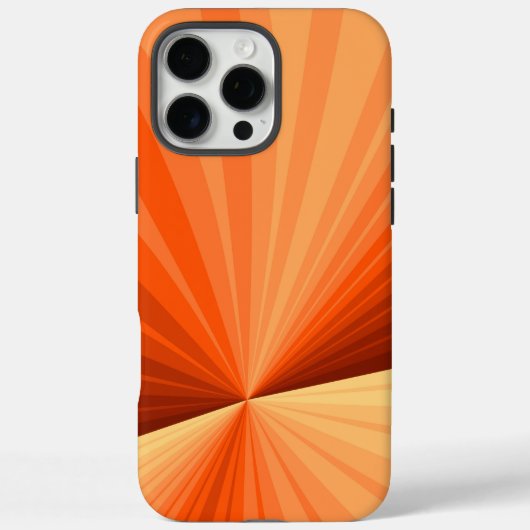 Modern Abstract Oranje Rood Vanilla Grafisch Fract Case-Mate iPhone Case (Achterkant)