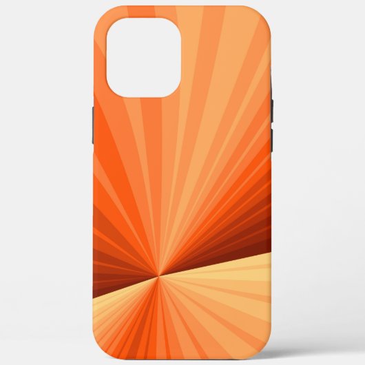 Modern Abstract Oranje Rood Vanilla Grafisch Fract Case-Mate iPhone Case (Achterkant)