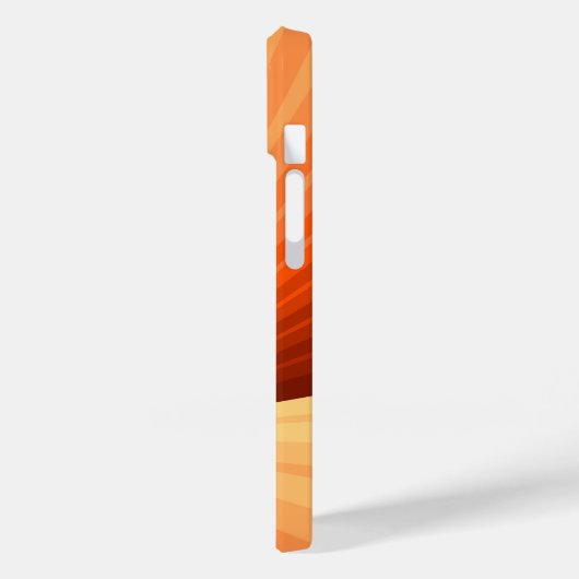 Modern Abstract Oranje Rood Vanilla Grafisch Fract Case-Mate iPhone Case (Achterkant / Links)