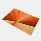 Modern Abstract Oranje Rood Vanilla Grafisch Fract Deurmat (Schuin)
