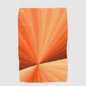 Modern Abstract Oranje Rood Vanilla Grafisch Fract Golfhanddoek (Voorkant)