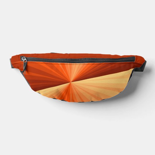 Modern Abstract Oranje Rood Vanilla Grafisch Fract Heuptasje (Liggend)