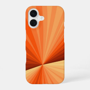 Modern Abstract Oranje Rood Vanilla Grafisch Fract iPhone 16 Hoesje
