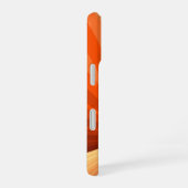 Modern Abstract Oranje Rood Vanilla Grafisch Fract iPhone 16 Hoesje (Rechterkant)