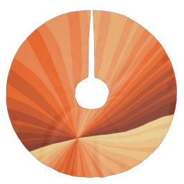 Modern Abstract Oranje Rood Vanilla Grafisch Fract Kerstboom Rok