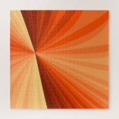 Modern Abstract Oranje Rood Vanilla Grafisch Fract Legpuzzel (Horizontaal)