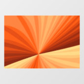 Modern Abstract Oranje Rood Vanilla Grafisch Fract Raamsticker (Vel)
